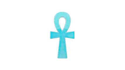 Blue Ankh Symbol