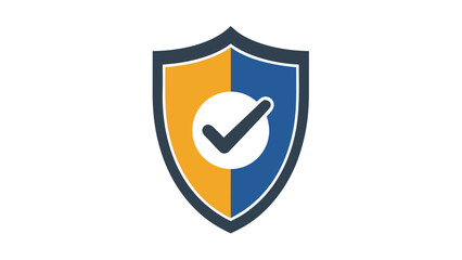 Shield with checkmark icon symbolizing security, safety, and verification