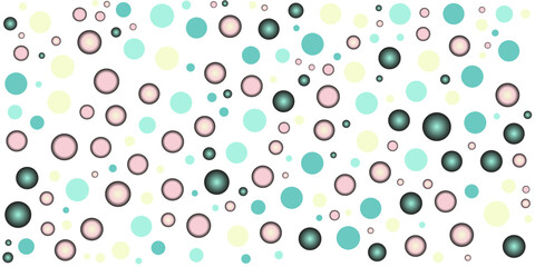 Abstract Polka Dot Pastel Colorful Pattern Background For Web, Print, Wallpaper And Other Design