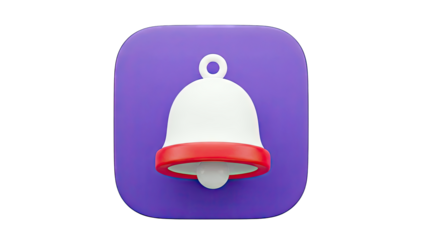 3D Notification Bell Icon