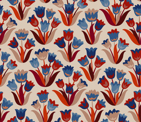 Flower Collection - Folk Tulip - Porcelain
