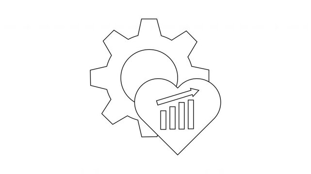 Gear Heart Graph - Optimizing Performance with Love and Technology.
