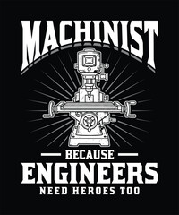 Machinist tshirt retired just like a regular person © Rabby_Rohomotula