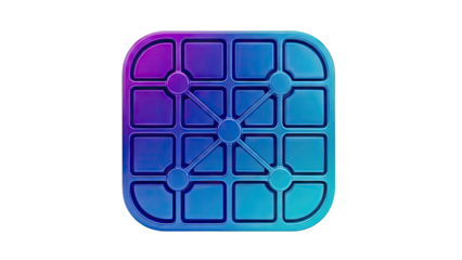 Abstract Game Board with Gradient Colors