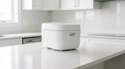 Sleek White Multi-Cooker in Modern Kitchen