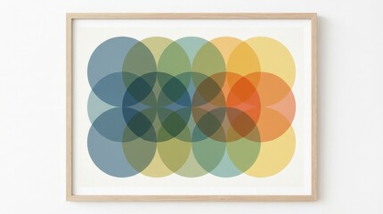 Vibrant Overlapping Circles Modern Art