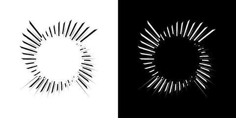 Fototapeta premium Dynamic abstract spiral sound wave rhythm lines. Circular spiral sound wave rhythm of lines. Circular futuristic abstract lines, black and white background. 