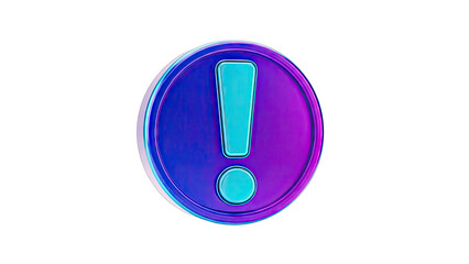 3D Exclamation Mark Icon