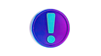 3D Exclamation Mark Icon