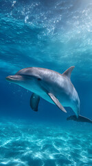 Fototapeta premium dolphin in the water