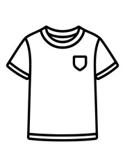 Simple white t-shirt: A clean and crisp design of a classic white t-shirt, perfect for adding your own personal touch.