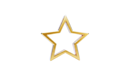 Golden Star Outline
