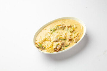 Creamy Korean Tteokbokki with Cheese Sauce 크림 치즈 소스 떡볶이