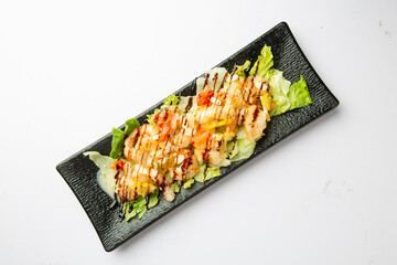 Shrimp Salad with Creamy Sauce and Balsamic Glaze 크리미 소스와 발사믹을 곁들인 새우 샐러드