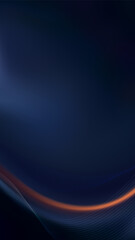 Elegant Orange Light Curve on Dark Blue Background