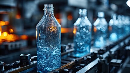 Injection Molding Process: Close-up of Plastic Tubes Before Blowing into Bottles