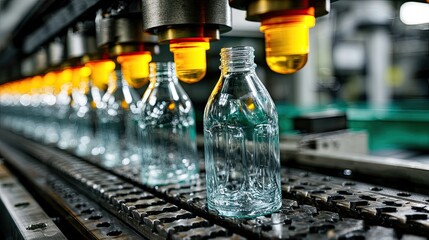 Injection Molding Process: Close-up of Plastic Tubes Before Blowing into Bottles