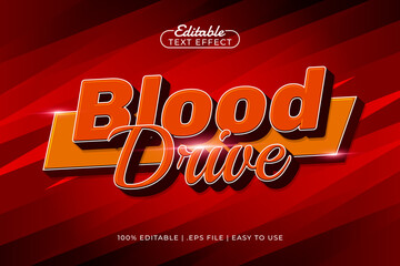 Blood Drive Editable Text Effect &ndash; Fast Racing Bold Typography for Logo, Poster, and Title