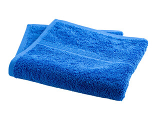 Folded Blue Terry Towel
