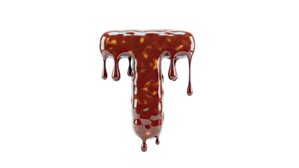 Chocolate Letter T Drip