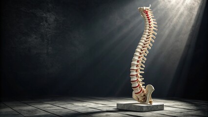 Human Spine Model Showing Ankylosing Spondylitis Transformation