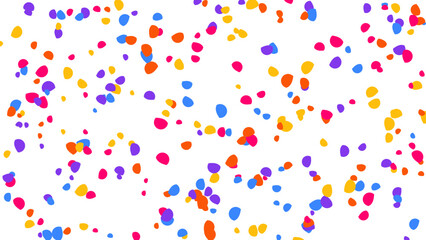 Colorful Confetti Scattered on White Background Festive Texture