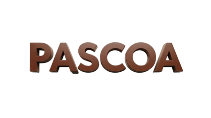 3D PASCOA Text