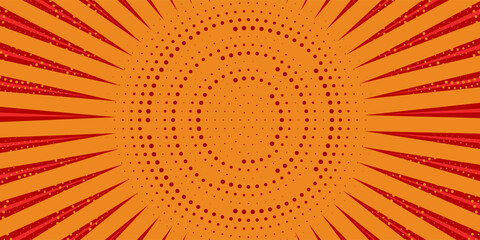 Versus comic frame. Pop art comic background with lightning effect. red and red VS banner. Vector illustration