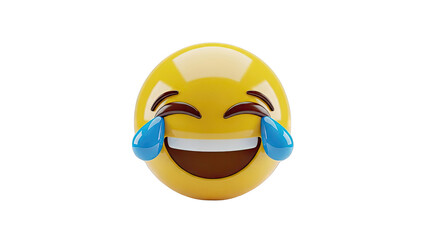 Fototapeta premium Face with Tears of Joy Emoji