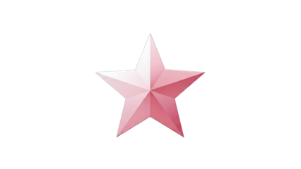 Pink Star Shape