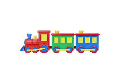 Colorful Toy Train Set