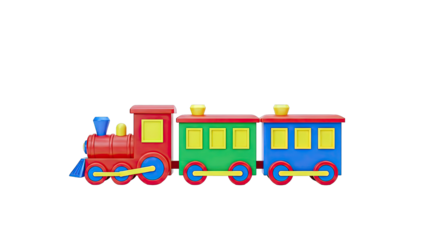 Colorful Toy Train Set