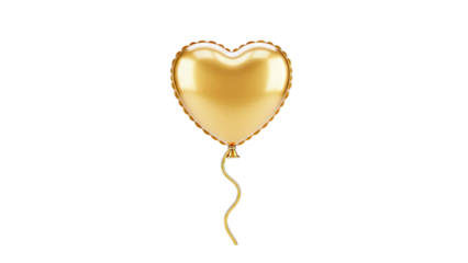 Golden Heart Balloon