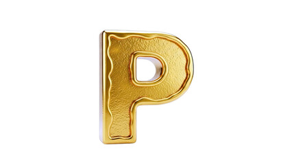 Golden Letter P