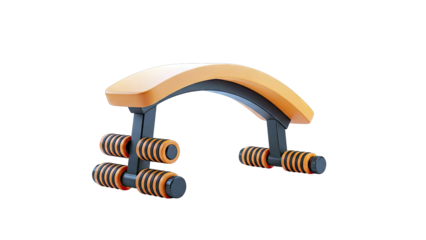 Orange and Black Ab Roller Wheel Fitness Equipment