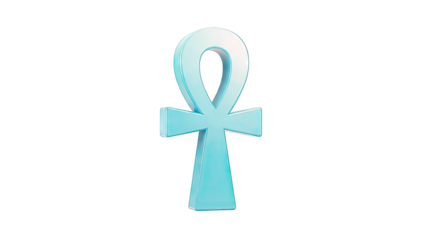 Blue Ankh Symbol