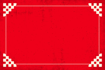 retro vintage red background with frame 