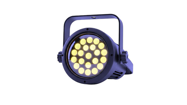 Black Par Can Light with Yellow LEDs