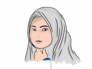 portrait of the girl