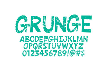 grunge cartoon font desiogn
