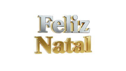 Feliz Natal 3D text
