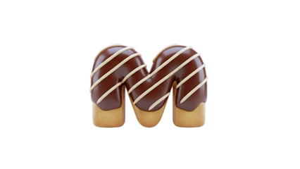 Chocolate Letter M Donut