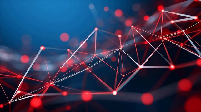 Abstract network of connected nodes