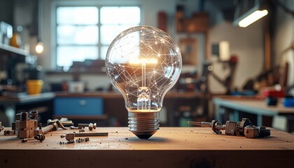 Illuminating a Workshop A Bright Idea Embodied by a Glowing Light Bulb