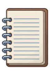 notebook 3d rendering isolated on white background cartoon plastic style icon