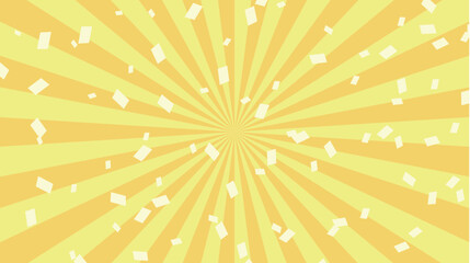 太陽　スクリーントーン　紙吹雪　背景