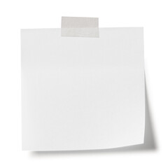 Sticky note reminder. Post it note paper. Yellow sheets for notes isolated with clipping path on...