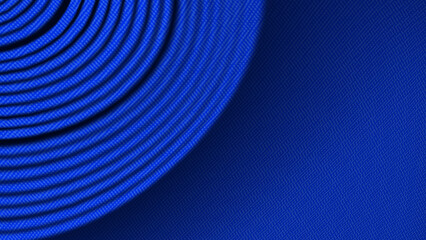 modern blue abstract background with concentric pattern, Perforated (Mesh) or carbon fiber texture, and smooth gradient