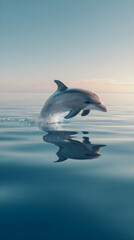 dolphin jumping in water