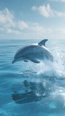 dolphin jumping out of water